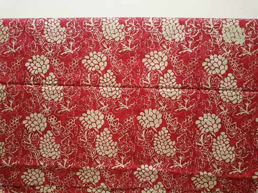 Batik fabric red