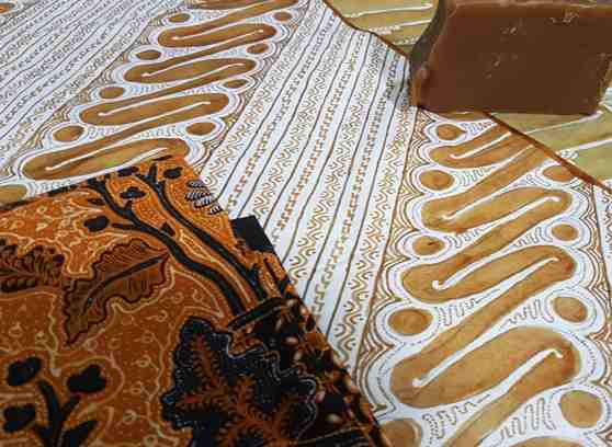 Batik fabric white for canting handmade