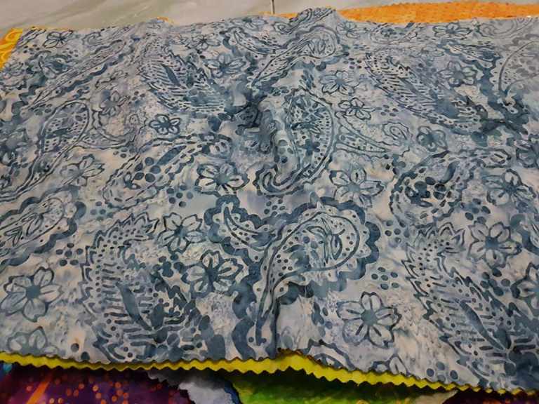 Batik fabric Yardage using tie dye technique
