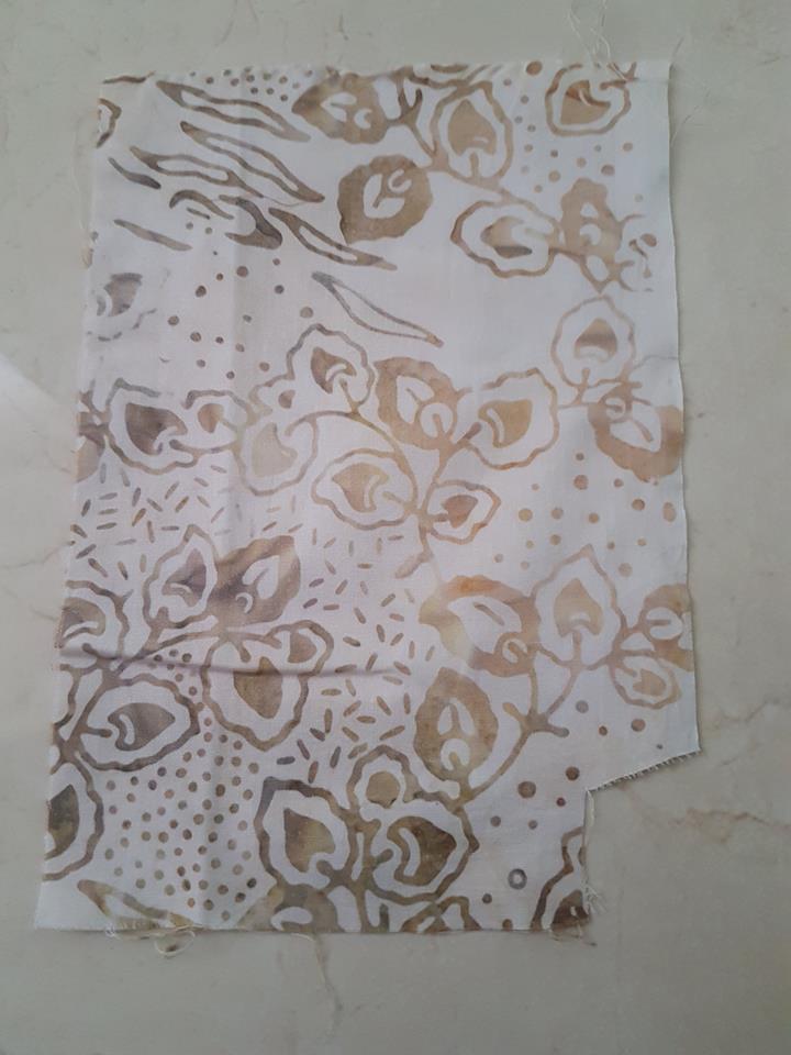 Batik fabric white