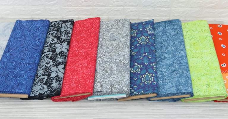Batik Fabric Quilt in Poland