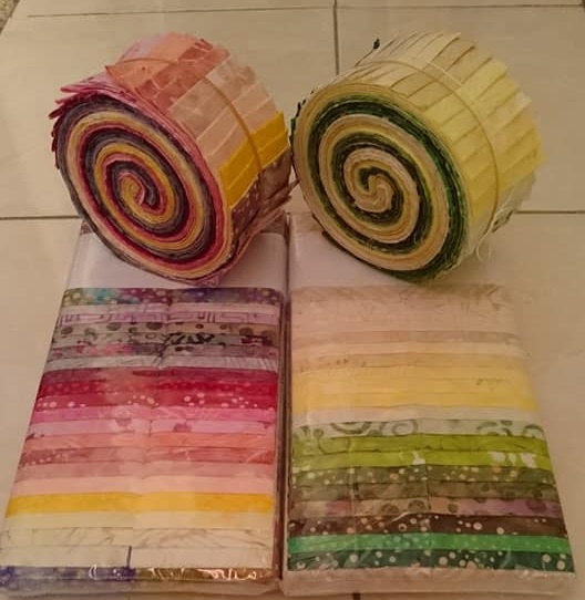 batik fabric jelly rolls