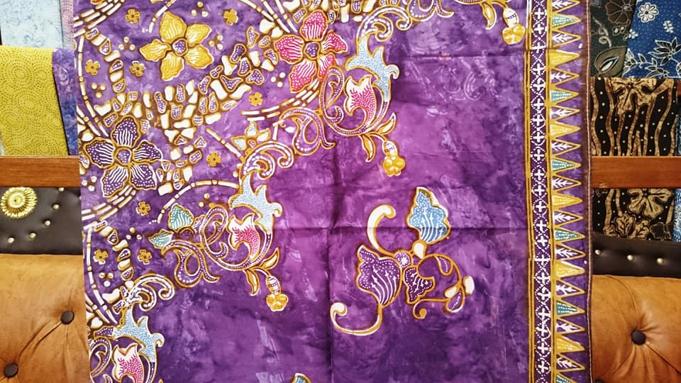 Purple Batik Fabric for Wholesale in Russia