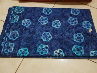 Blue batik fabric at Batikdlidir