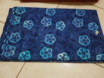 Blue batik fabric at Batikdlidir